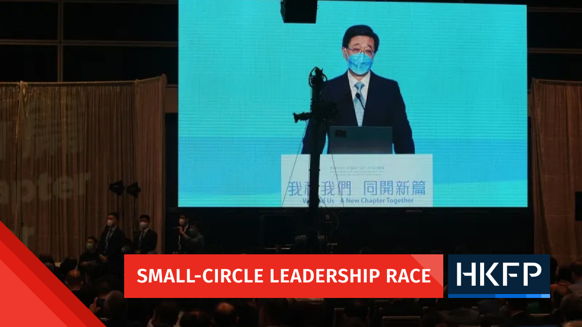Hong Kong’s sole leadership contender John Lee holds closed-door rally for business leaders, chief exec. electors