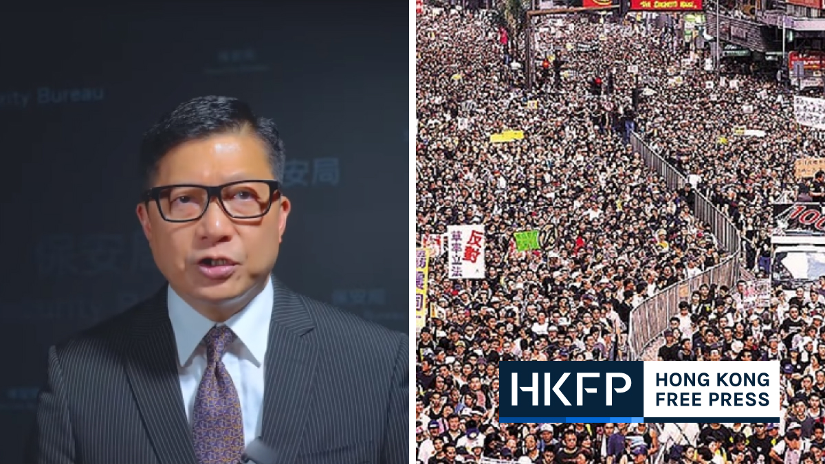 Foreign forces helped inspire Hong Kong’s mass protests starting 20 years ago, says security chief