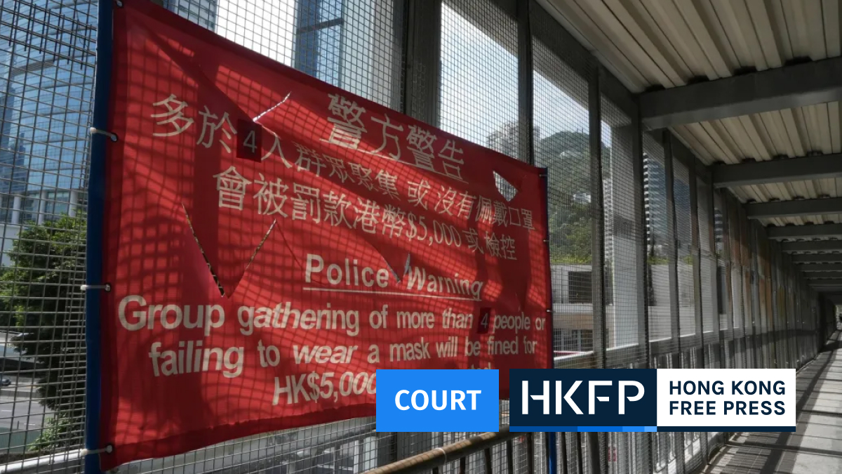 Hong Kong pro-democracy union members fined HK$6,000 over Covid-19 supplies street booth