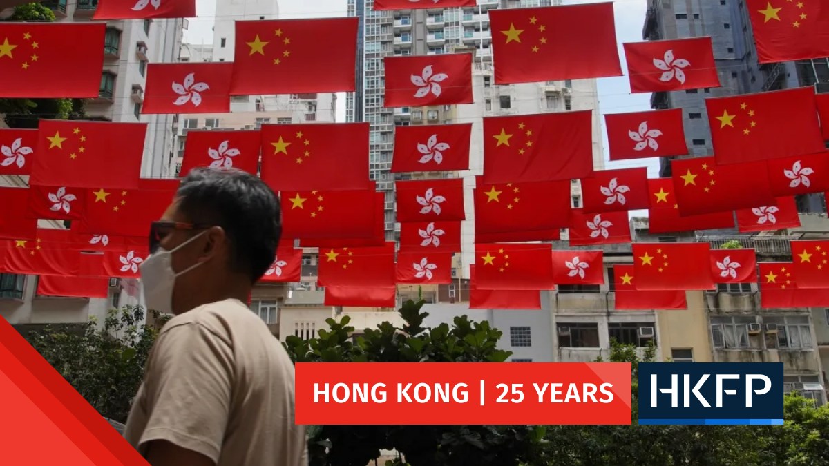 HKFP Lens: Hong Kong awash with celebratory banners, flags ahead of 25th Handover anniversary